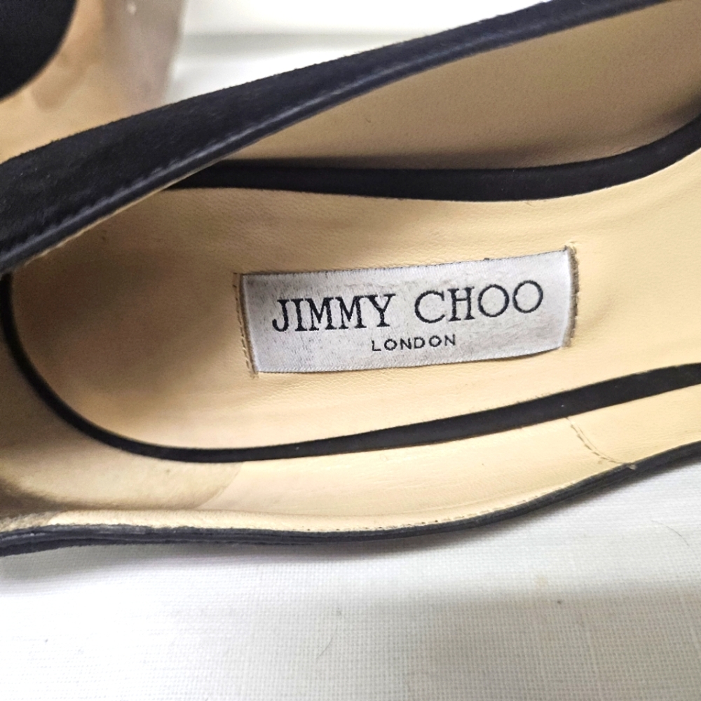 Jimmy Choo Bethan 100 Suede Gold Metallic Pumps CorpCore OfficeCore Boardroom - Picture 6 of 6